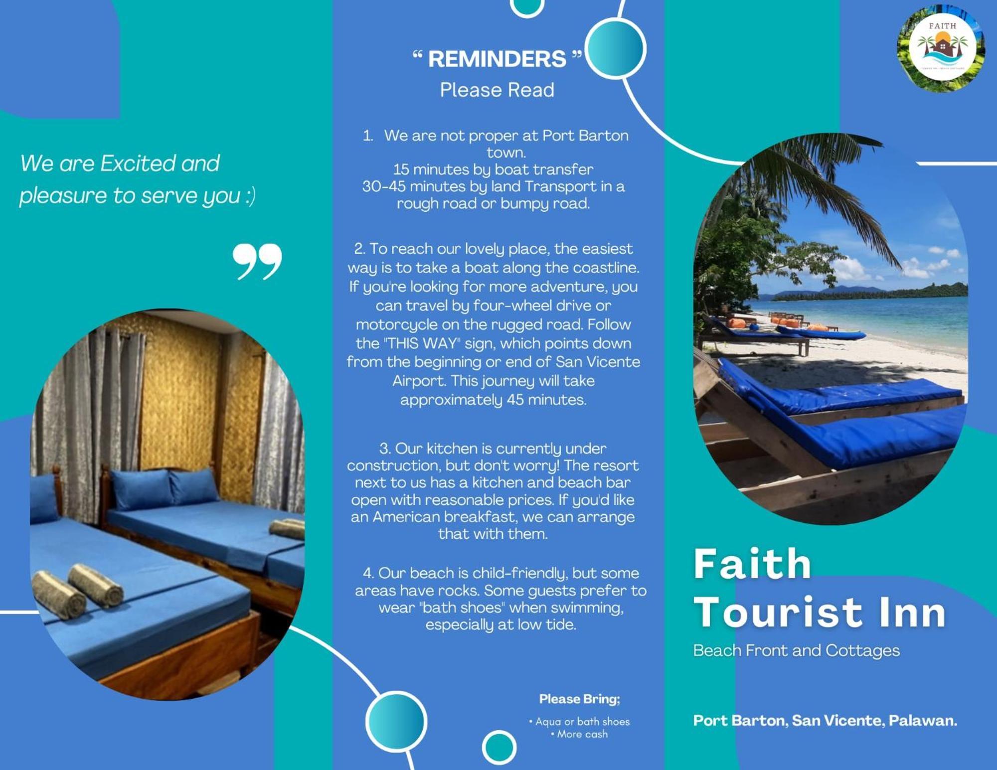 Faith Tourist Inn San Vicente  Extérieur photo