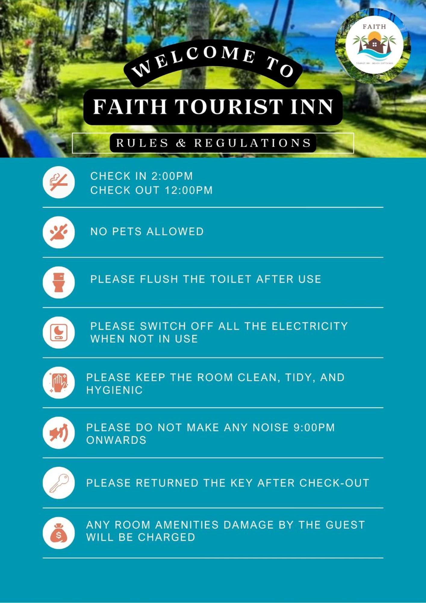 Faith Tourist Inn San Vicente  Extérieur photo